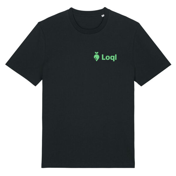 Loql T-Shirt Black - light Green Miniaturansicht