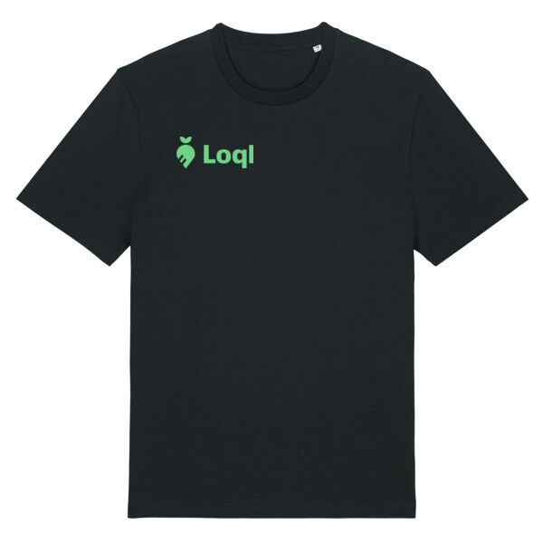 Loql T-Shirt Black - light Green Miniaturansicht