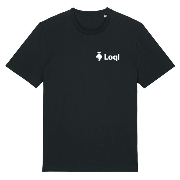Loql T-Shirt Black - white Miniaturansicht