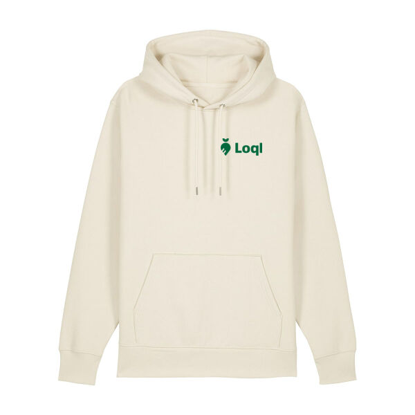Loql Hoodie Natural Raw - Green Miniaturansicht