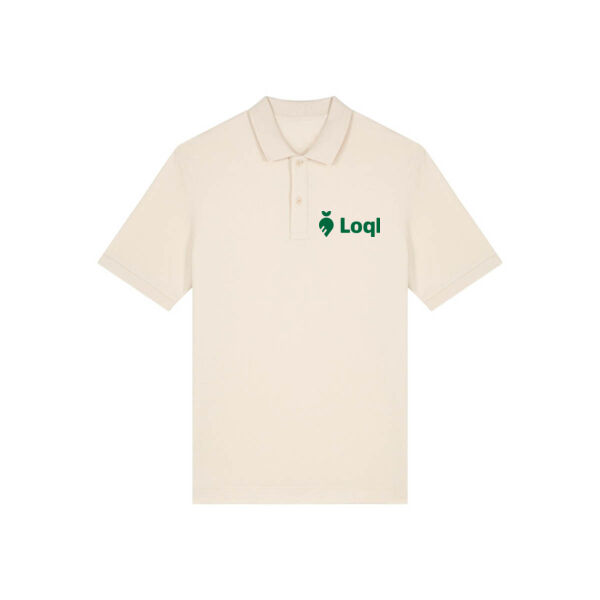 Loql Poloshirt Natural Raw - Green Miniaturansicht
